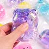 Glitter Bear Stress Ball Sugar Bear Novelty Squeeze Ball Soft Slow Rising Toy for Adults Party Favors Easter Basket Stuffers