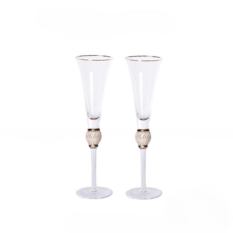 2pcs Light Wind · No Light Luxury Phnom Penh Crystal Glass Wine Glass Cocktail Champagne Glass Decanter Set