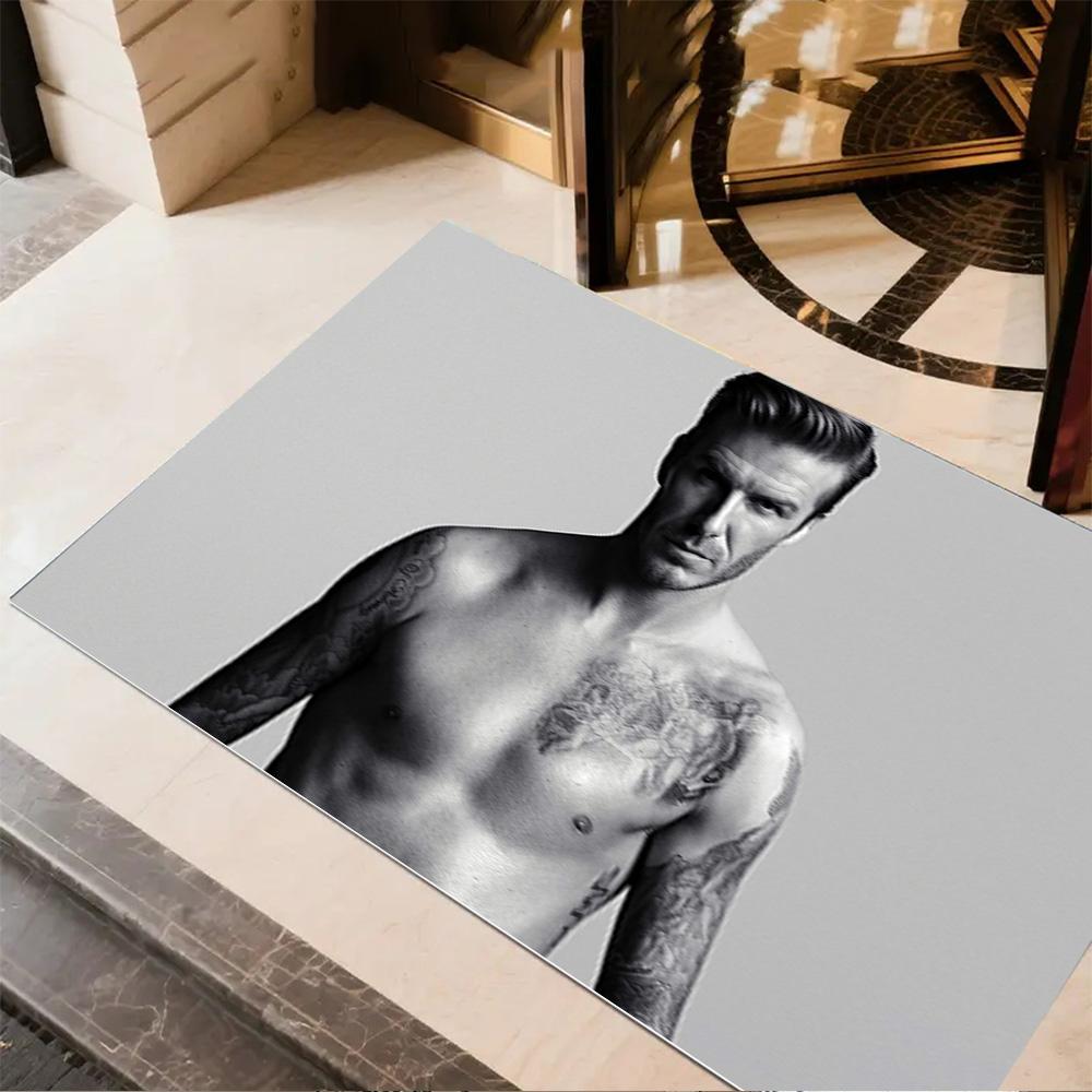David Beckham's Torso Bereich Teppich Design für Wohnzimmer Outdoor Spielzimmer Eingangsbereich Rutschfester Teppich Büros Dekorieren Perfektes Geschenk für Freunde & Familie