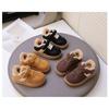 Children's Winter Boots Boys' & Girls' Fleece-Lined Warm Shoes with Shearling, Casual Kids Shoes for Baby Baby Shoes