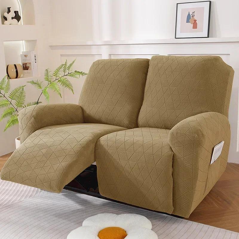 Recliner Sofa Cover Non-slip Massage  Sofa Cover All-inclusive Lounger Single Seater Couch Sofa Slipcover Armchair Cover