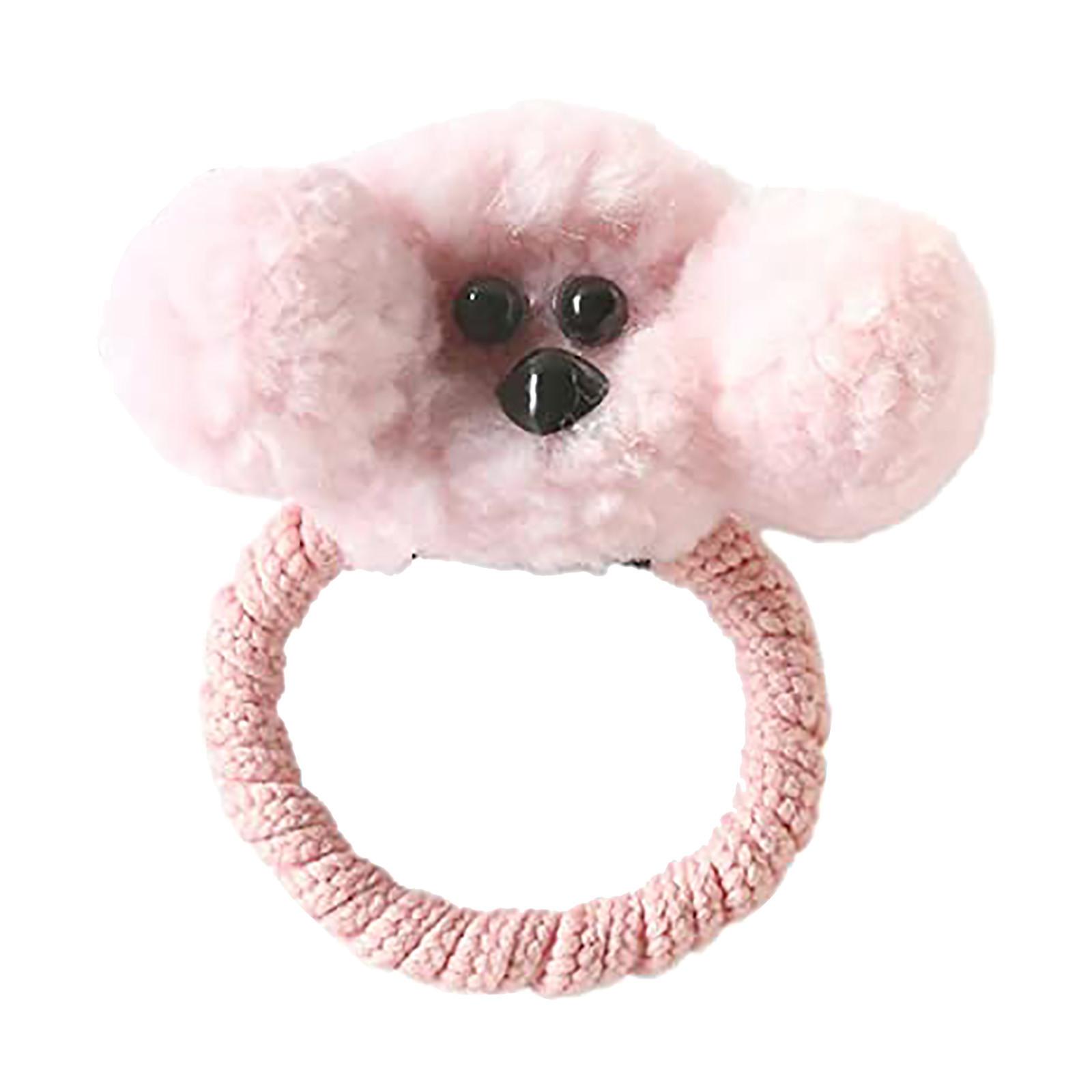 

Детские аксессуары для волос для девочек, детский мультяшный шарик для волос, кольцо для волос для щенка, заколка для волос, милая веревка для волос, высокое качество B розовый