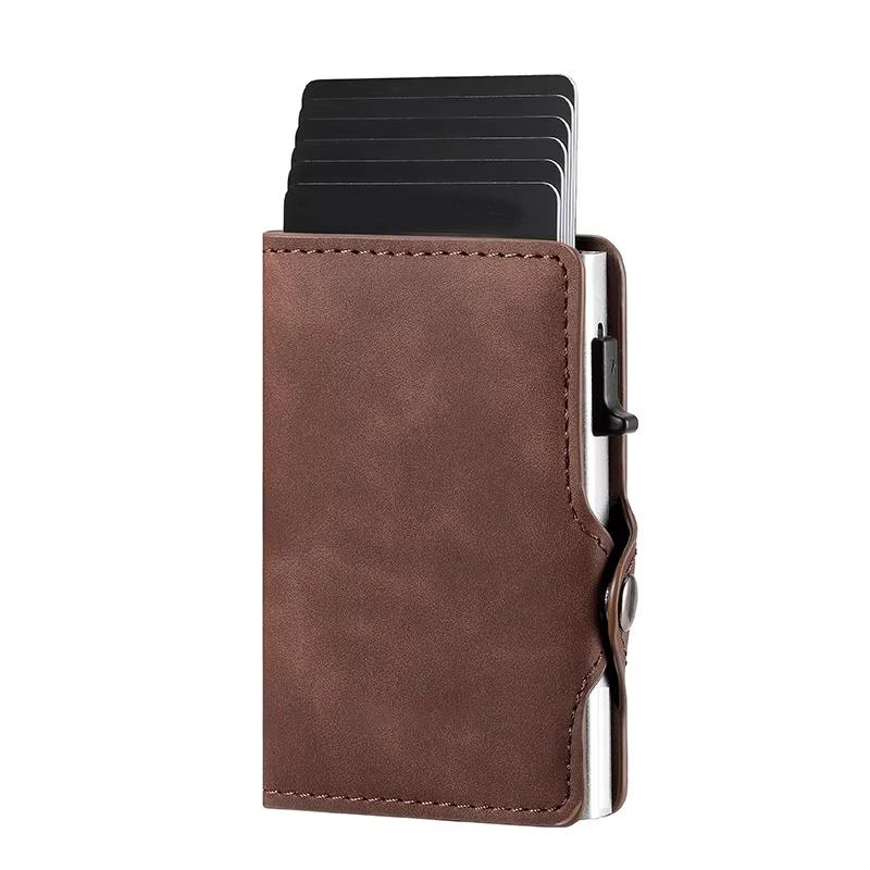 RFID Blocking Credit Card Holder Minimalist Men Wallet Carteira Masculina Money Bag Carbon Fiber Id Bank Cardholder Coin Purse