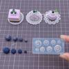 Micro Fruit Silicone Clay Mold Blueberry Silicone Fondant Molds for Cake Cupcake Topper Decoration Nail Art Resin Mold