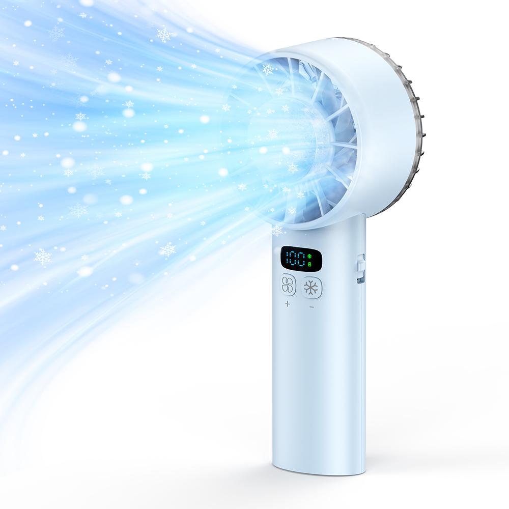 Refrigeration high-speed handheld fan with 100 gears and 5200mAh ultra long battery life portable summer small fan
