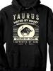 Taurus Design Pullover Hoodie Classic Soft And Lightweight Casual Long Sleeve Holiday Hooded Sweatshirt for Spring And Fall Perfec