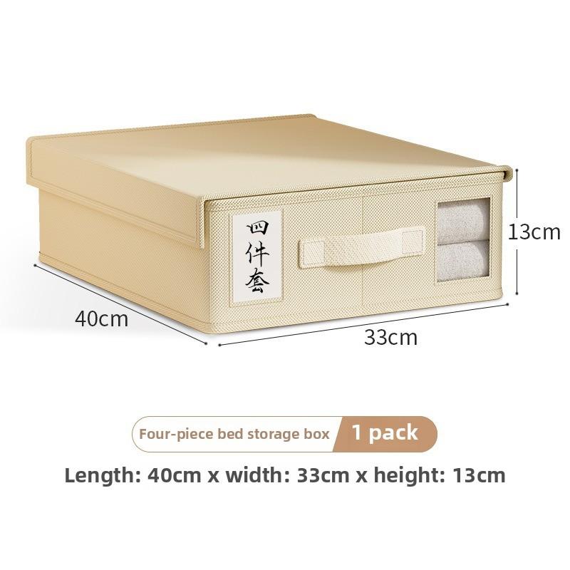 Oxford Cloth Storage Boxes for Clothes, Blankets, Bedding Foldable Stackable Closet Organizers for Bedroom