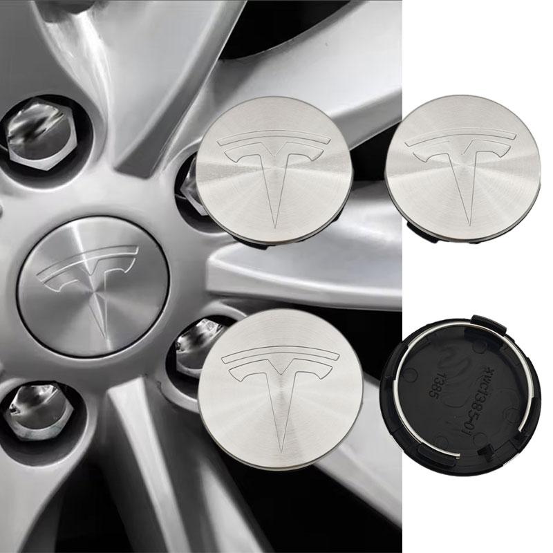 XTL2 56mm 4pcs/set Chrome Wheel Center Caps for Tesla Original Hub Caps Model 3 Model Y Model S X High Quality Auto Accessories