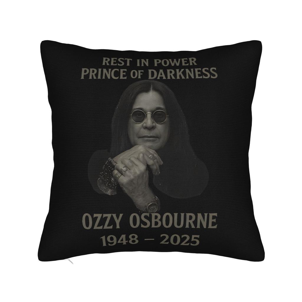 Ozzy Osbourne Pillowcases Merch Soft Cushion Cover  Throw Pillow Cover Bed Decorations Zipper Multiple Sizes