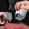 Stainless Steel Steak Tenderizer Needle Household Accessories Modern Kitchen Tools Double-sided Meat Hammer Creative Meat Hammer