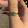Vintage Opal Rings For Women Man Stainless Steel Sun Rings Moonstone Ring Accessories Jewelry Gift Best Friend Mom Bijoux Size 7