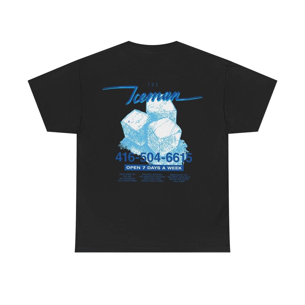 Drake The Iceman T-shirt Vintage Street Engineered Hommes Femmes Oversize Manches Courtes Y2k Coton Manches Courtes Vêtements Féminins Masculins