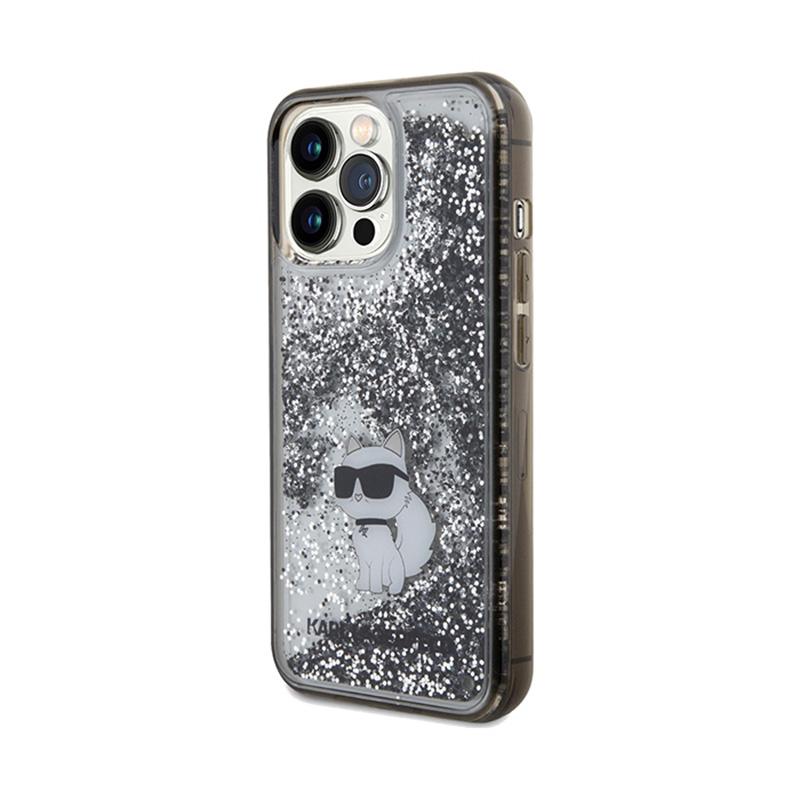 Karl Lagerfeld Liquid Glitter Choupette - Etui Iphone 13 Pro Max (Przezroczysty)