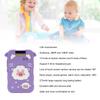 Touch Screen Cartoon Camera Toy 1080P HD 2.8in IPS 48MP Reversible Lens Support Games Music Purple Lamb Type