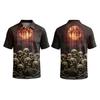 Men's Halloween Print Short Sleeve Casual T-Shirt