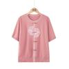 Elderly Women's Chinese Style Breathable Short Sleeve Top
