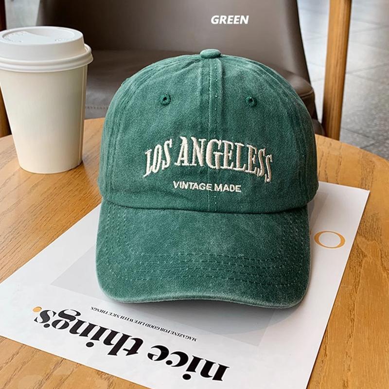 Cotton Retro Vintage Baseball Cap Men Women Denim Embroidered Letters Hat Cotton Soft Top Caps Casual Retro Unisex Hats