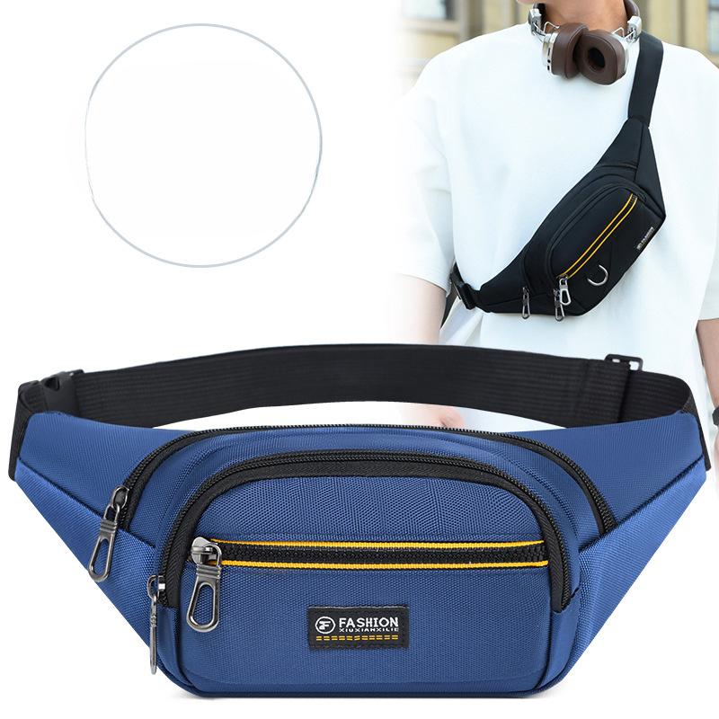 New Sports Running Purse Large Capacity Business Cashier Shoulder Messenger Bag Out Commuting Joker Fashion Chest Bag.
