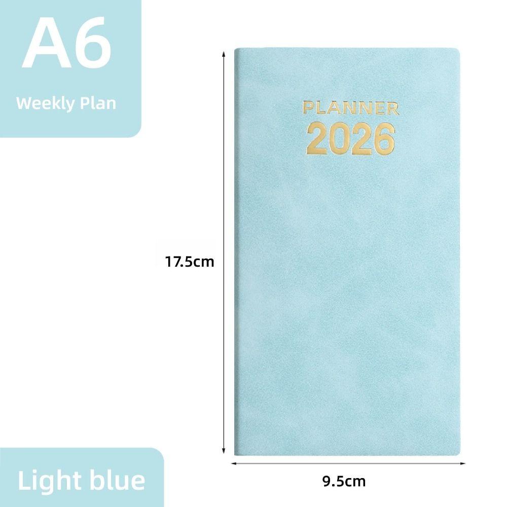 To Do List 2026 Agenda Book A6 English Notepad High Quality Pocket Diary Book  Students