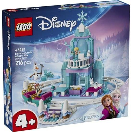 LEGO Disney Princess Elsas Ice Castle Sleigh Adventure Toy Birthday Gift Block Educational Boys Girls Children 4 Years 5 6 Goods Interior Stylish