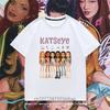 Katseye Kpop Group T Shirt Short Sleeve Boys Girls Megan Daniella Manon Lara Sofia Yunchae Fan Favorite Casual Daily Clothes