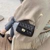 Womens Mini Square Bag With Rhombus Quilting Chain Strap Crossbody Shoulder Handbag Daily Wear