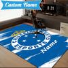 Custom Name Cruzeiro Power Rug Game Carpet, Floor Mat for Bedroom Living Room Entryway Rug, Home Decor Idea Gift for Christmas birthday