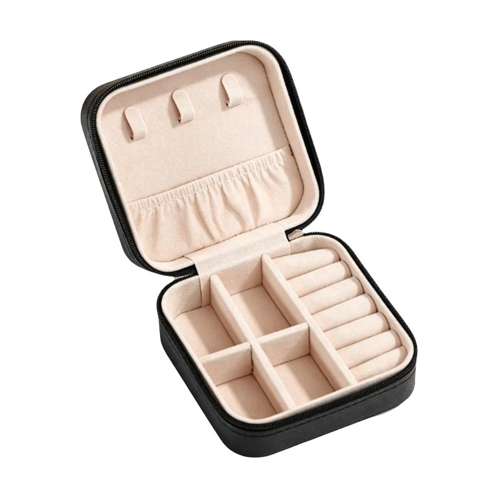 PU Leather Jewelry Organizer Box Square Jewelry Display Box Durable Jewelry Storage Box Girls