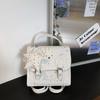 Schoolbag1011 Summer New Fashion Sweet Simple Shoulder Small Square Bag Niche Cartoon Rabbit Casual Backpack Female