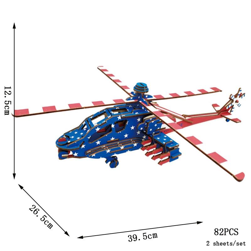 

Деревянный DIY Пазл 3D Ручной работы Сборка Раскраска Самолет Модель Самолета Игрушки Для Детей Детские Поделки Летающий Сборка