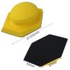 5-6" Handheld Suction Cup Polishing Pad: Self-Adhesive Flocked Sandpaper Disc and Grinding Pad
