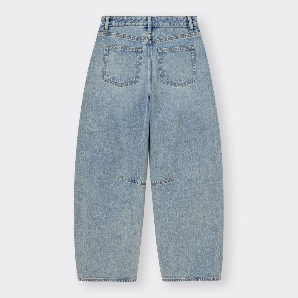 GU by Uniqlo Barrel Leg Jeans Standard Length To Cm