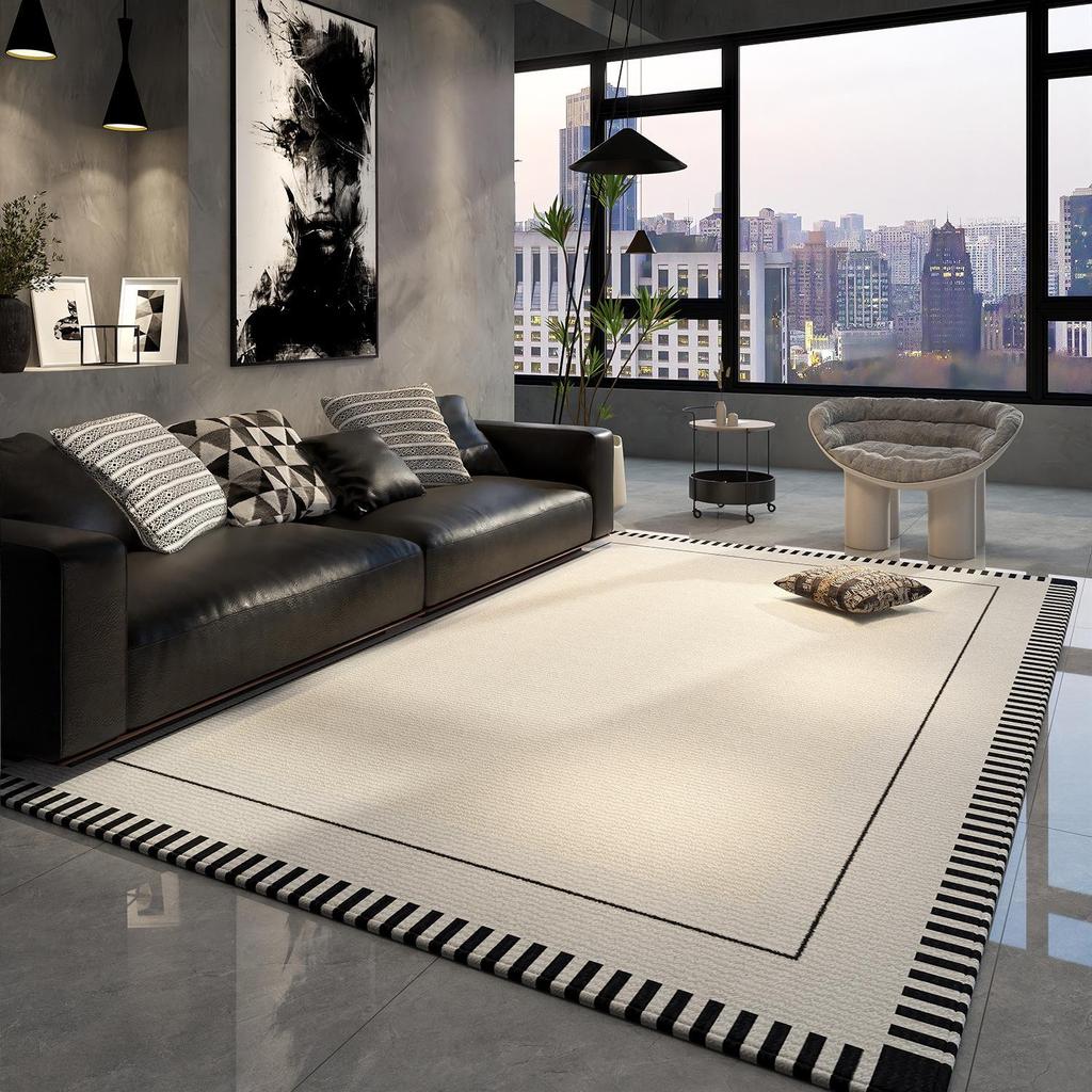 High-End Minimalist Living Room Carpet: Large, Non-Slip, Stain-Resistant Sofa & Coffee Table Rug