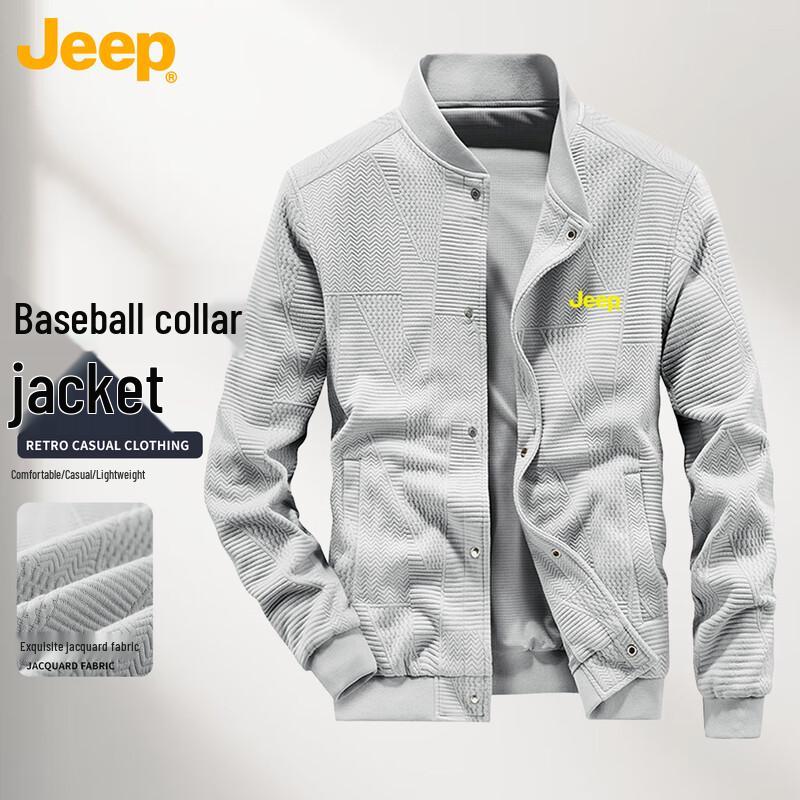 

JEEP Retro Baseball Collar Jacket XL