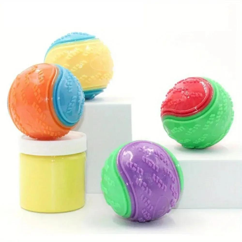 1/2pcs Dog Toy Durable Chew Ball Pet Grinding Teeth Toys Dog Squeaky Balls Pet Interactive Toy Chew Pet Supplies Dog Accessories