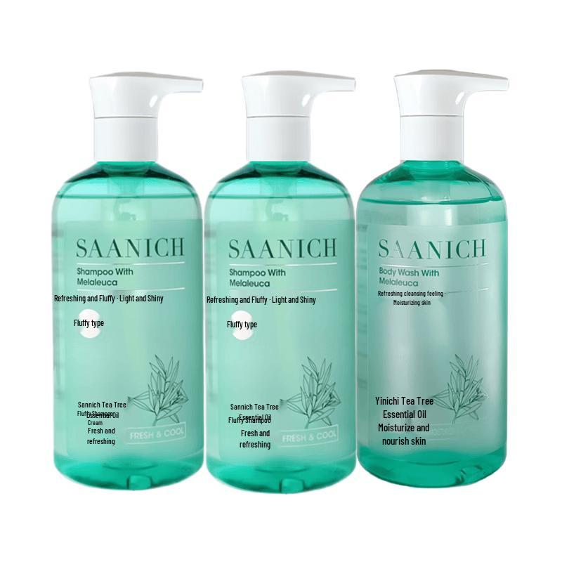 Sanniki Tea Tree Essential Oil Shampoo & Body Wash Set