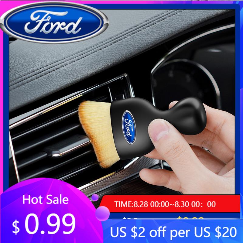 New 2026 Car Sticker Automotive Interior Cleaning Soft Brush Dust Removal Cleaning Tool For Ford Mondeo Focus Mk2 Mk3 Mk7 Fiesta
