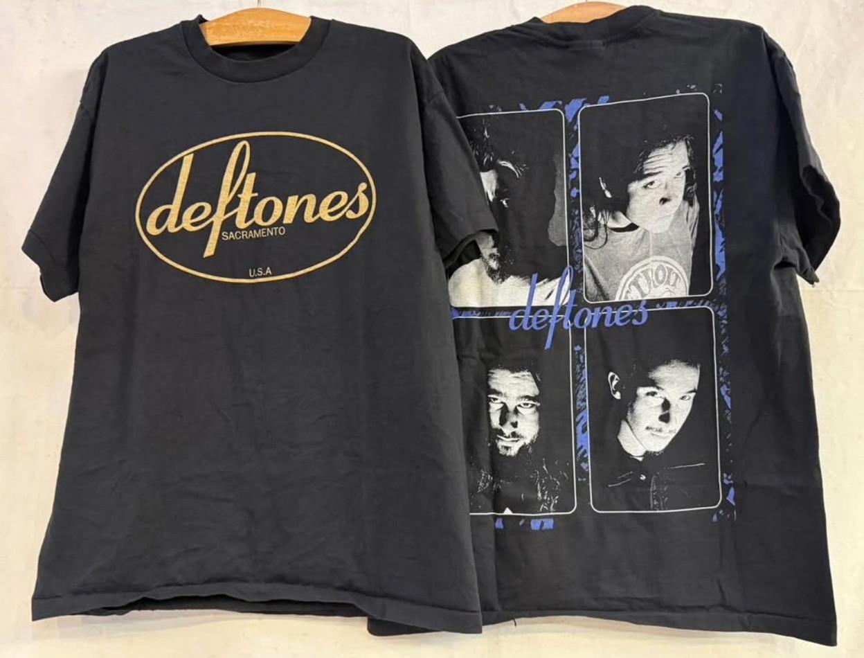 Vintage Deftones Sacramento USA 90s Band Tour Single Stitch Sz.L REPRINT Unisex T-Shirt XL