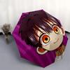 1pc Anime Character Umbrella Automatic Opening Folding Design, Outdoor for Fans, Travelers, Daily Use, Gift Idea with 8-Bone Iron Frame.L016