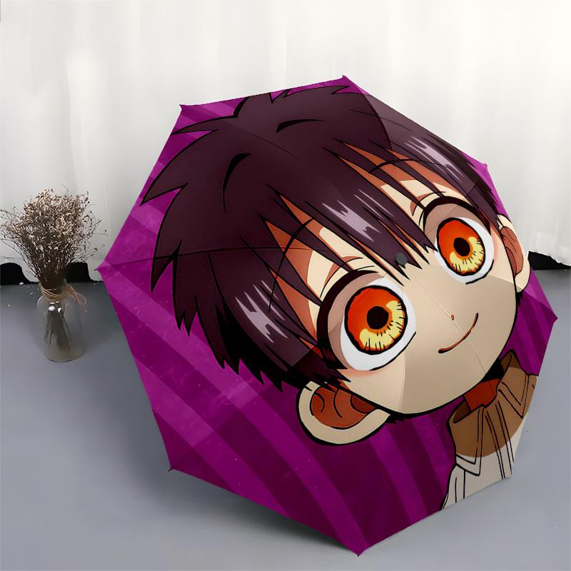 1pc Anime Character Umbrella Automatic Opening Folding Design, Outdoor for Fans, Travelers, Daily Use, Gift Idea with 8-Bone Iron Frame.L016