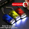 Sell Outdoor Led Manual Pressure Generator Crank Flashlight No Battery Flashlight Camping Light Lamp Emergency Survival Tool