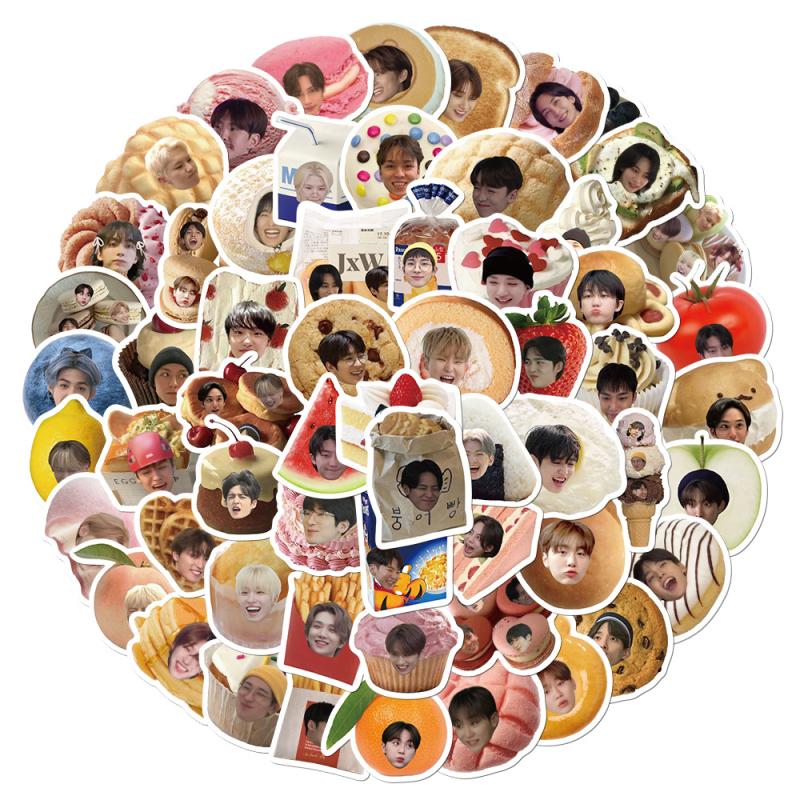 60Pcs  Kpop Character Stickers Meme Fans Graffiti Decal Diy Phone Luggage Laptop Decorative Sticker Toy Gift