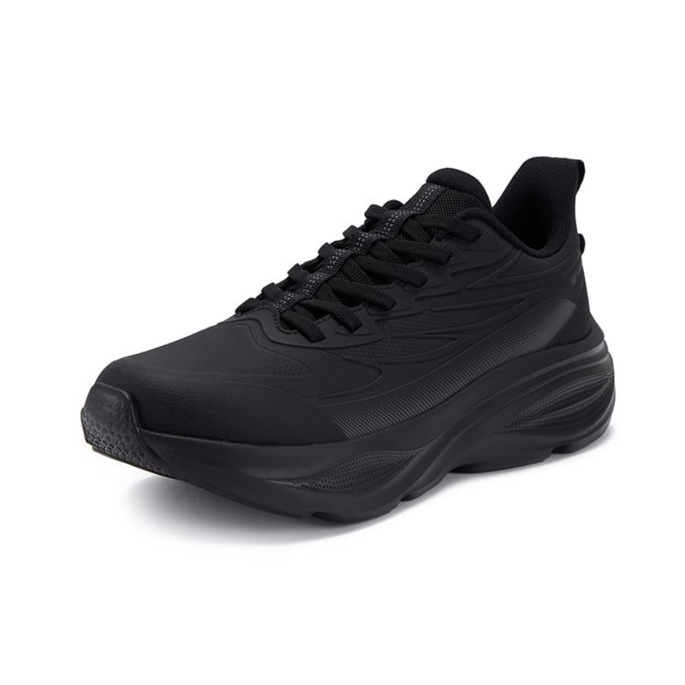 361 Nebula Cushioning, Wear Resistant Low Top Casual Running Shoes Men's Black Gray 672532229-4