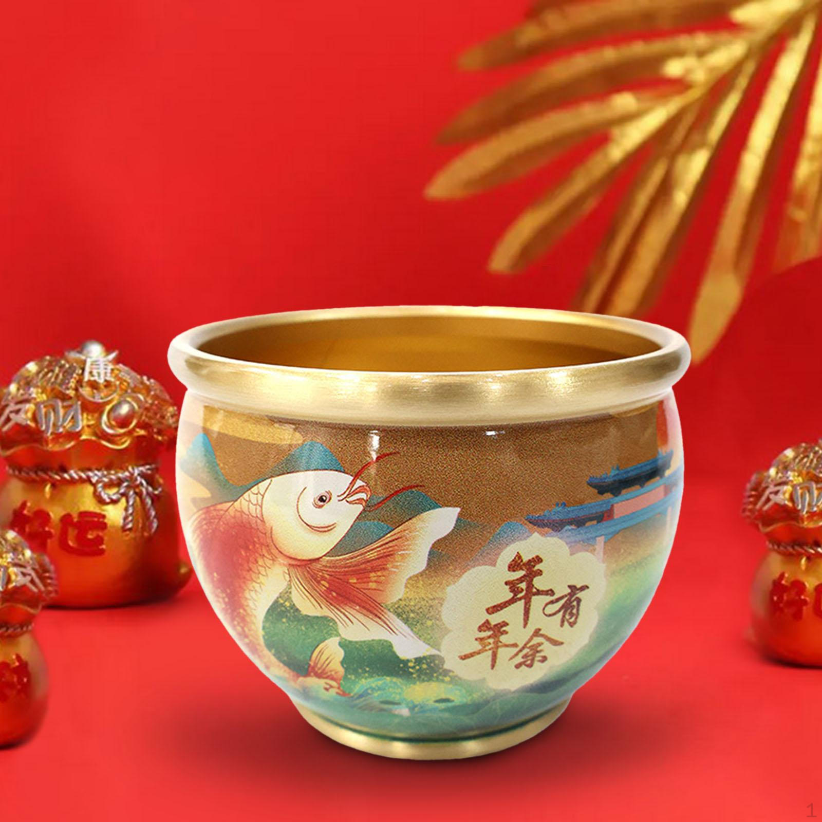 

Chinese Flower Vase Holder Figurine Ornament Craft Cylinder Money Box Key Storage for Home style B