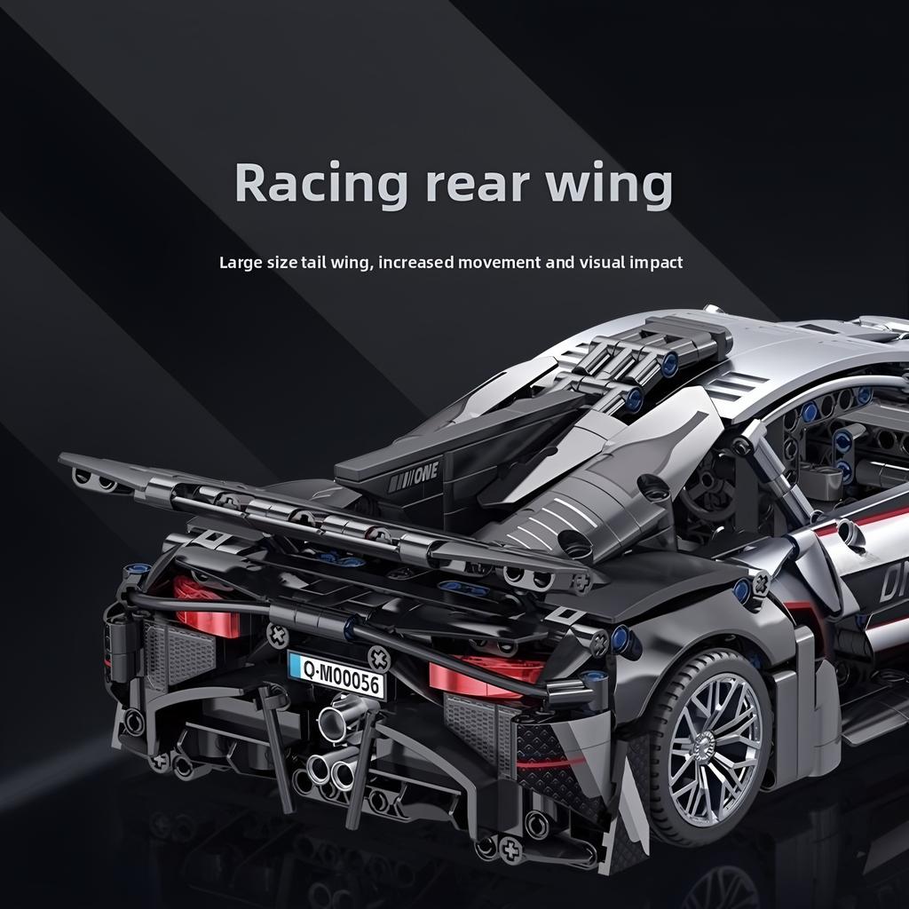 Building block sports car models, racing car assembly, building blocks, children and adults DIY sports car gifts, DIY toys
