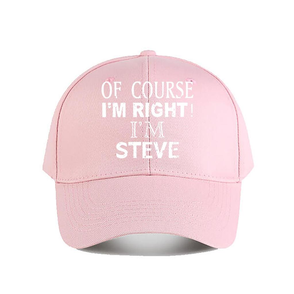 Steves Funny Slogan Baseball Cap Fashion Unisex Sunhat Womens Outdoor Sports Snapback Cap