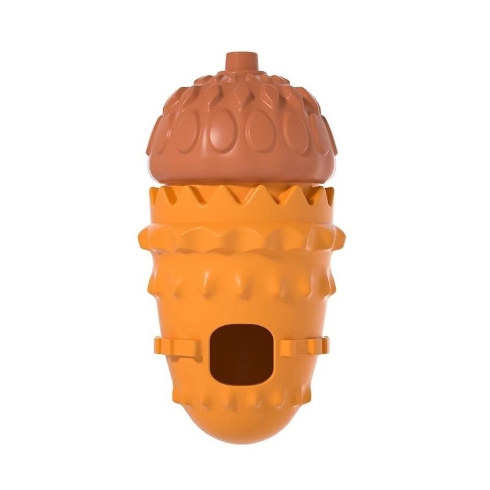 

Multi Function Bite Resistant Pet Leakage Food Toys Pinecone Shape Durable Interactive Dog Toys TRP Slow Feeder Toy Training помаранчевий