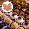 50pcs Chocolate Wrappers Paper Truffle Trays Kraft Cardboard Chocolate Tray Chocolate Partition Paper Dessert Bases