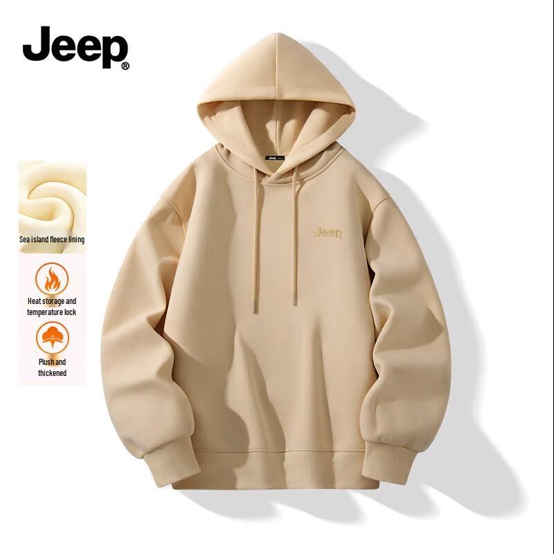 JEEP Men's Heavyweight Fleece-Lined Hoodie