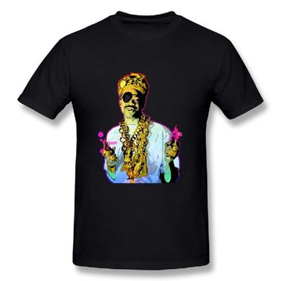 LANFENG Men's Slick Rick Get Fresh Crew T-shirt Size S Black